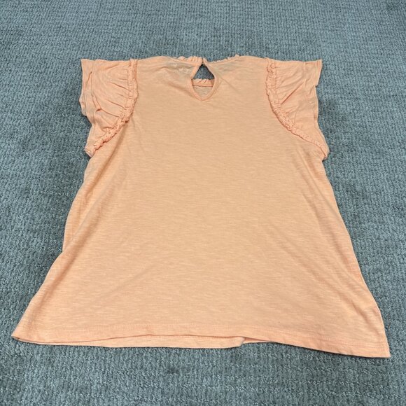 Loft Blouse Orange Cap Sleeve Women’s Size Small - Picture 10 of 11